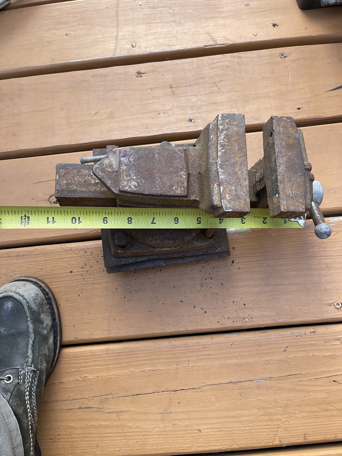 MONTGOMERY WARD POWR-KRAFT 4″ Bench Vise ART DECO USA Model 84-5427