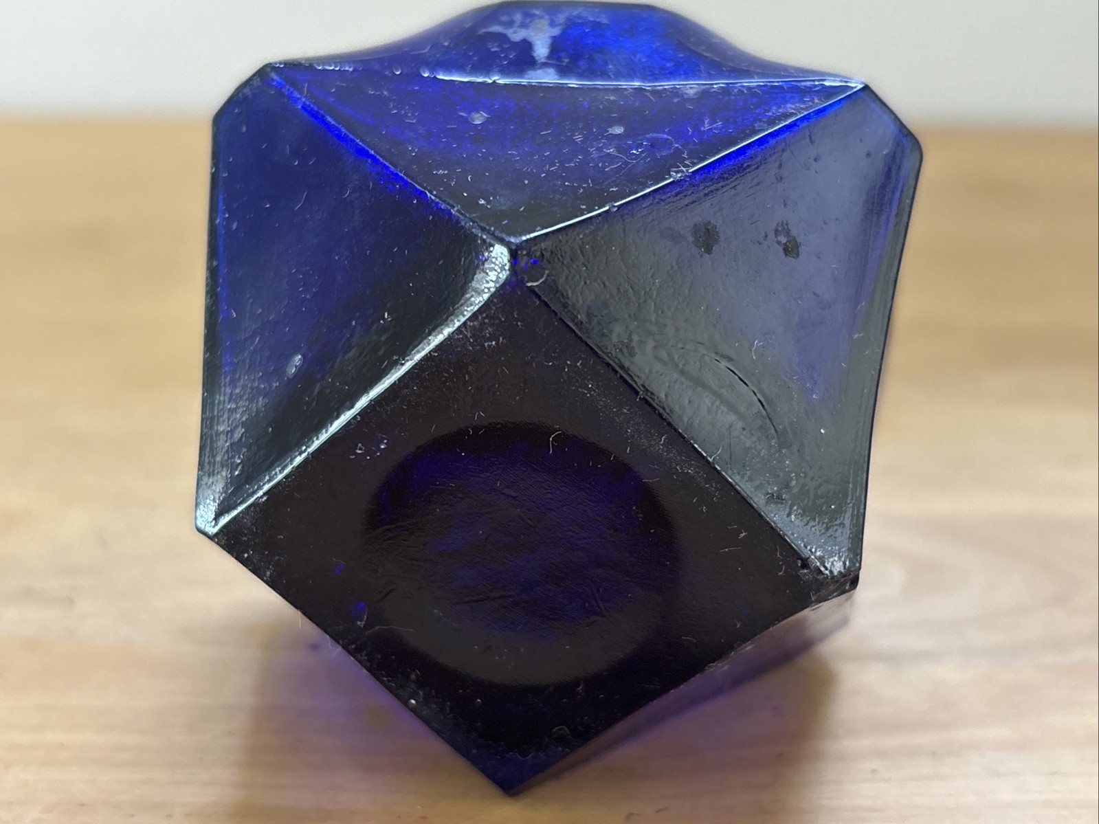 Rare Antique Jeweler’s Lamp Burner Cobalt Blue Glass