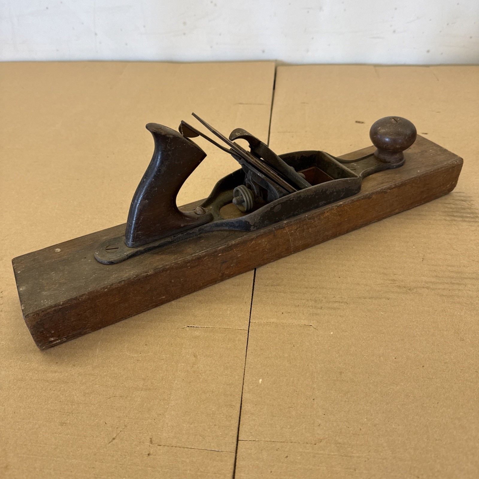 Vintage 18” Stanley Rule & Level Co No 28 Transitional Plane ~ Complete & Tested