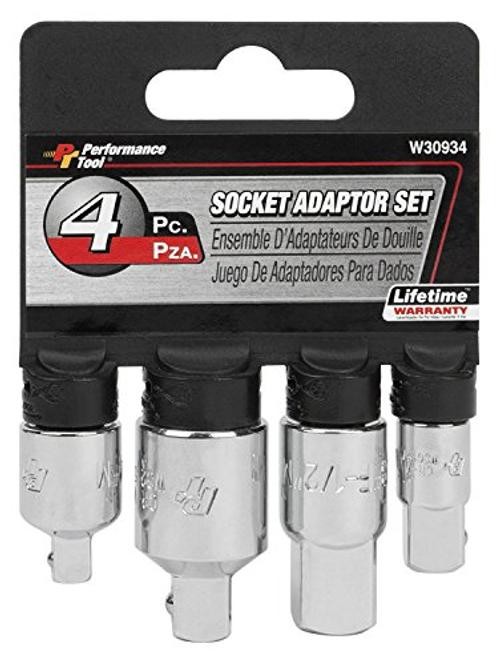 W30934 4-Piece Chrome Vanadium Socket Adapter Set