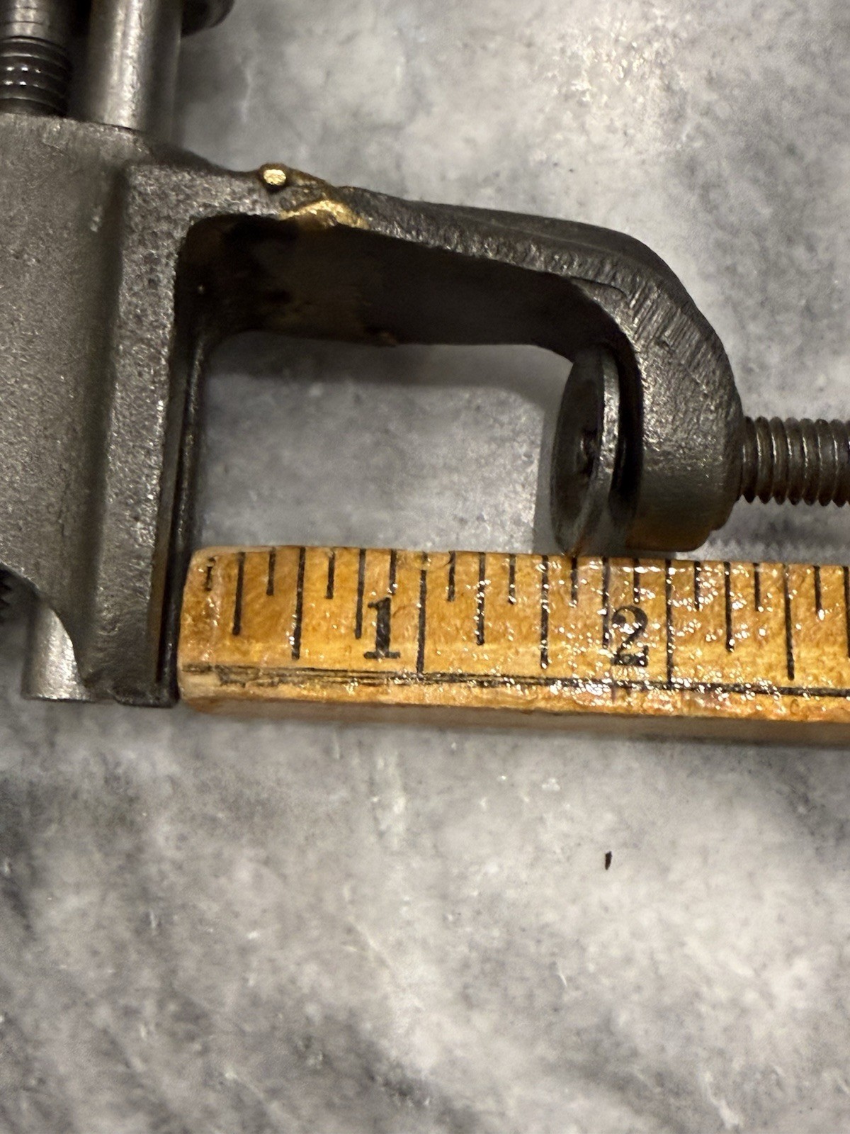 Vintage Small Clamp-on Bench Vise Screw Mechanism Hobby Jewelry Making