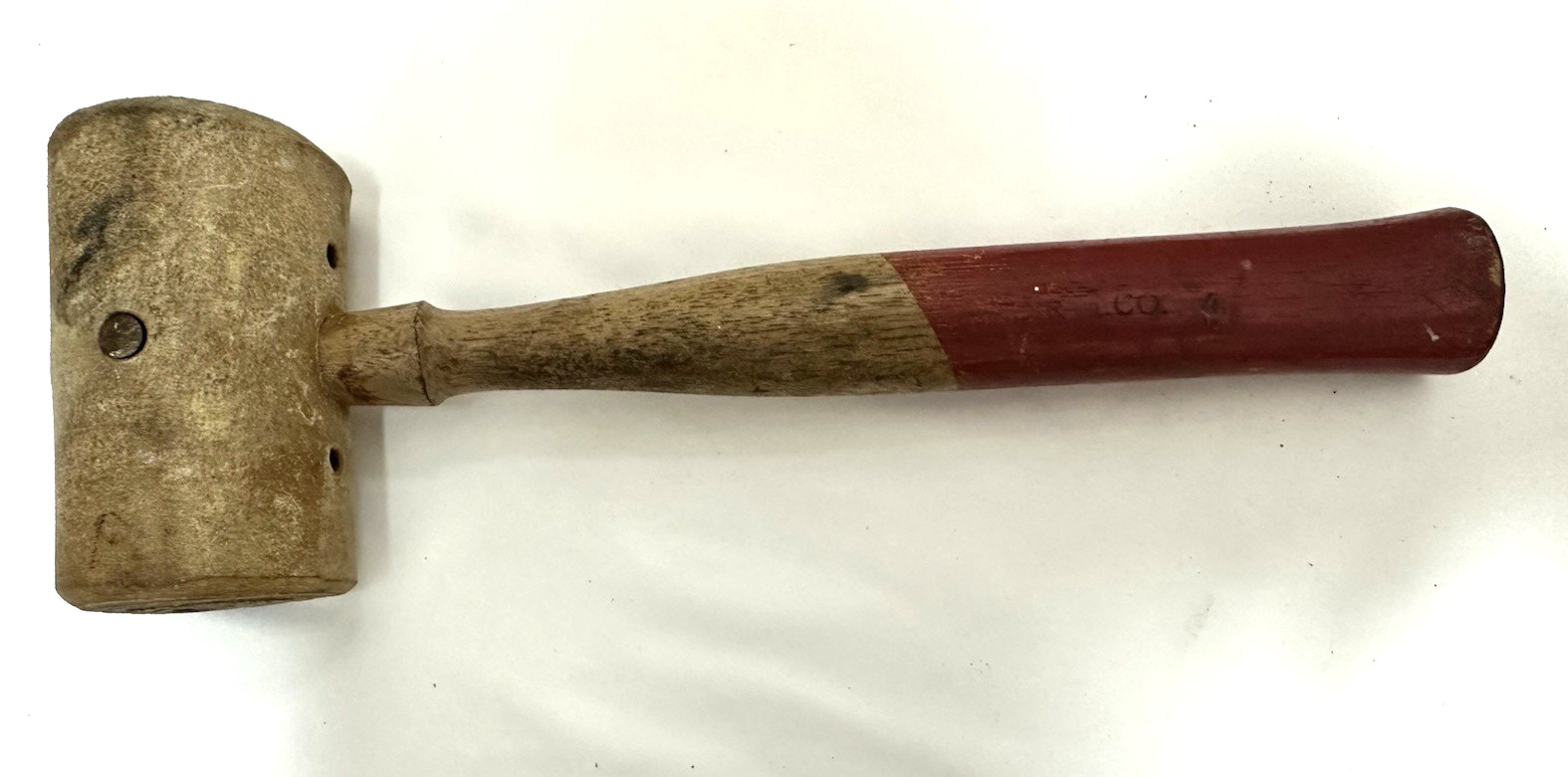 Vintage Chicago Rawhide # 2 mallet leather, work, Hammer