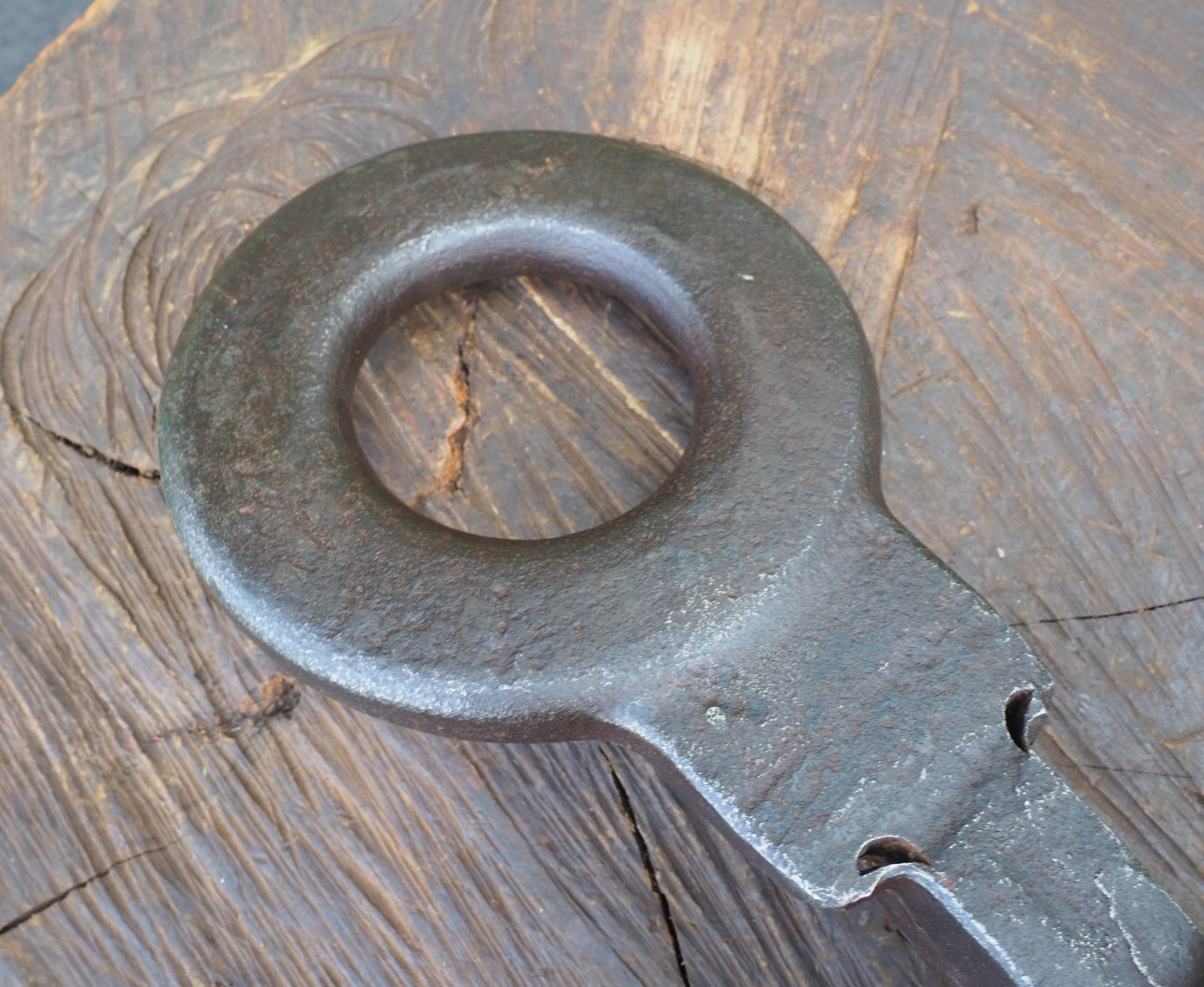 ODD 5.4LB BLACKSMITH FORMING “EYE HOOK” DISC TINSMITH ANVIL SHEET METAL HARDY