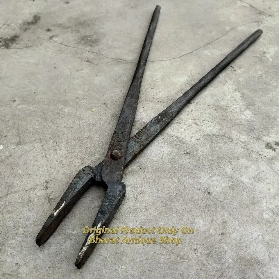 1900 C Iron Clipper TONG Industrial Blacksmith Tools Best Use Item