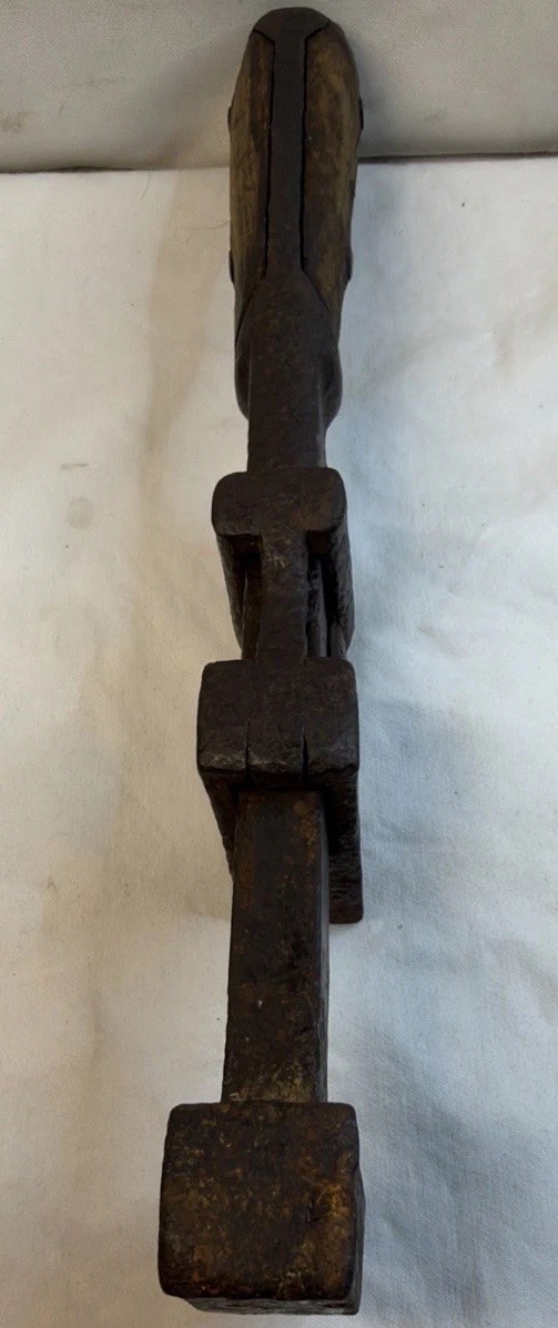 10″ Vintage Adjustable Pipe Wrench Wood Handle
