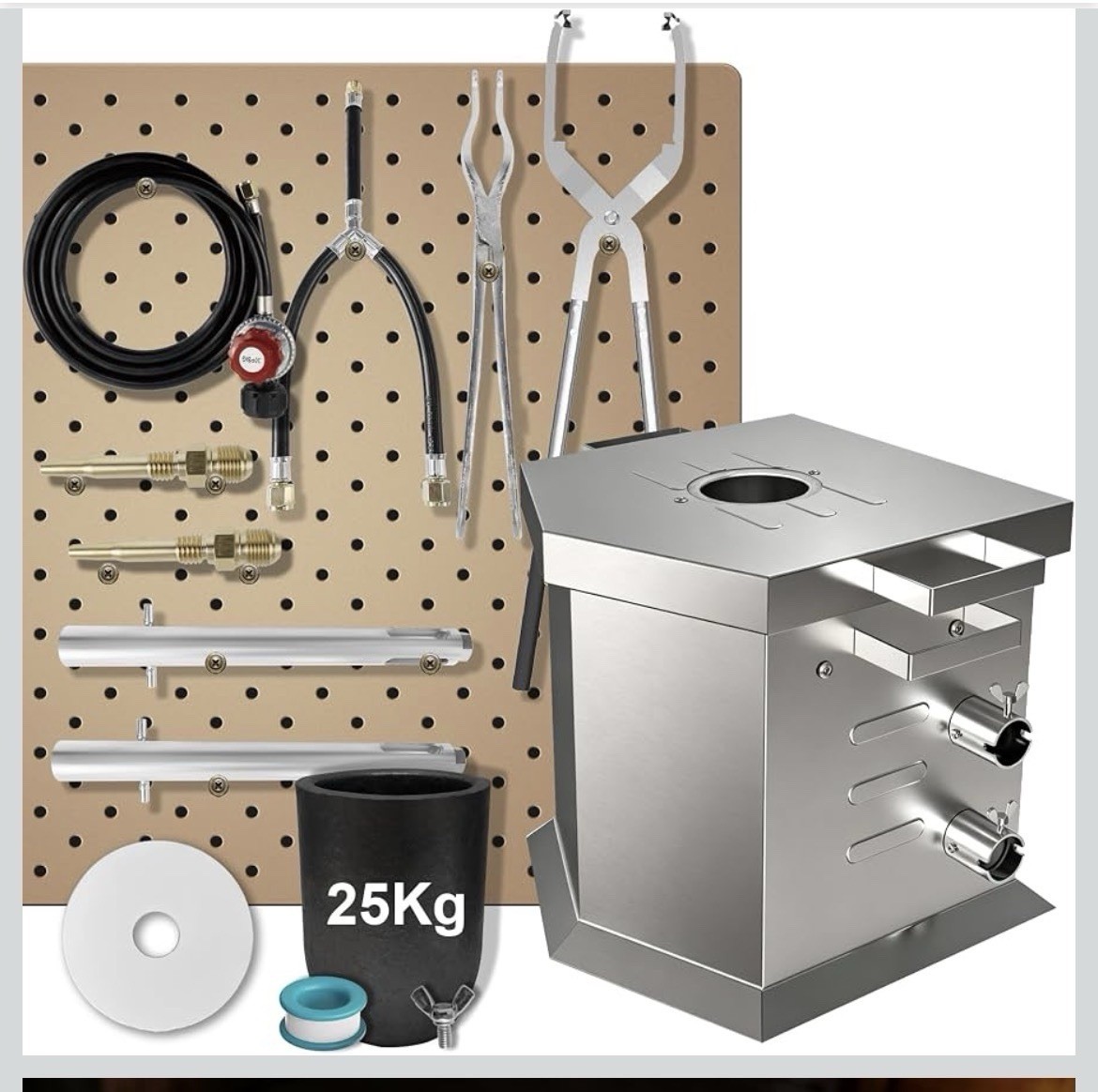 CANALHOUT 25KG Melting Furnace Ki, Heavy Duty Propane Smelting Furnace for Metal