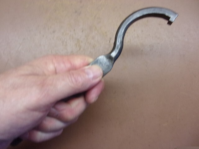Hand Forged 2″ Hook Pin Spanner Wrench 9″ Long 6 Oz. Wicked Clean Collectible