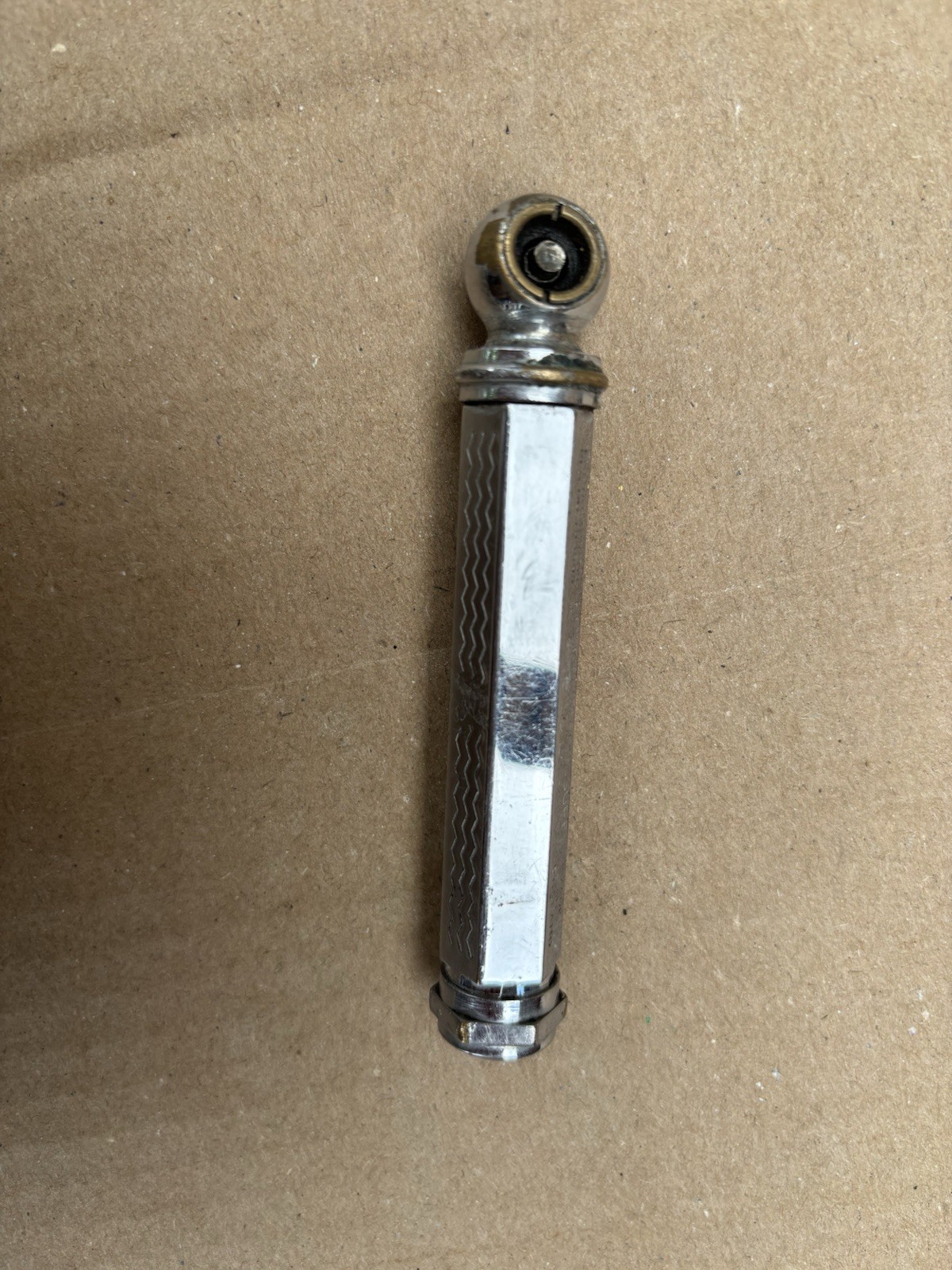 Vintage Michelin Zigzag Tyres Tyre Pressure Gauge, Pat No 329505, Made In Eng