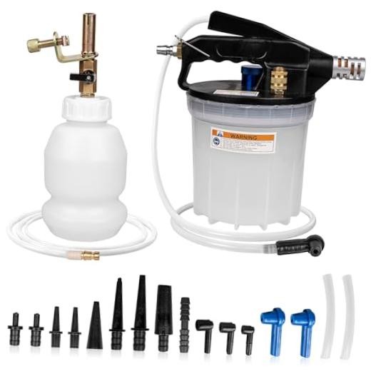 3L Vacuum Brake Bleeder Kit, One Person Pneumatic Brake Fluid Bleeder, Flush