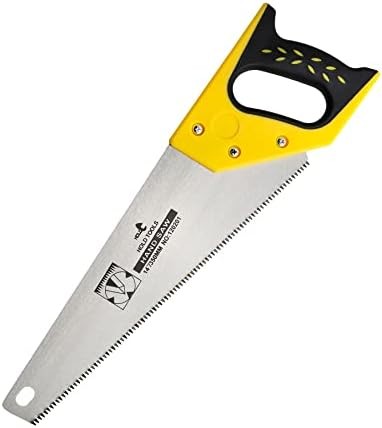 DOWELL 14 in Hand Saw – 11 TPI Fine Cuts Wood Saw Perfect for Sawing, Trimming,