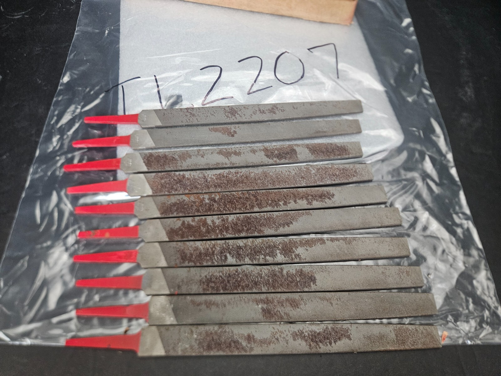 VTG SIMONDS SAW AND STEEL CO. “RED TANG” FILES 10 PC PARTIAL BOX (TL2207)
