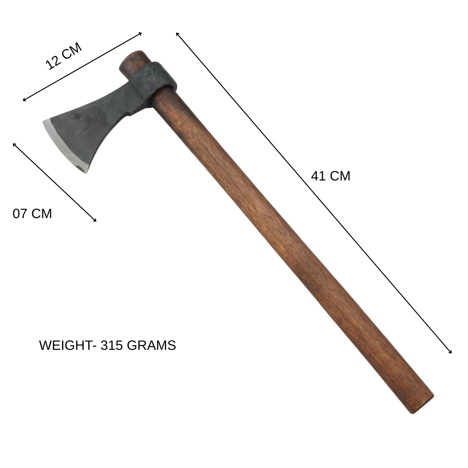 Nordic Viking Axe Handmade | Carbon Steel Blade | Wooden Handle