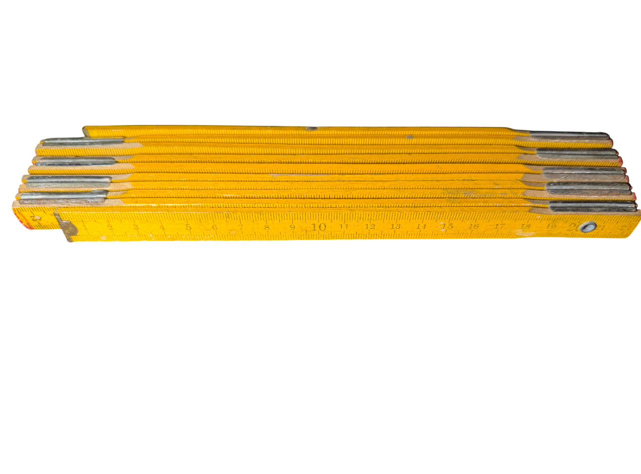 Vintage Folding Ruler Standard And Metric Clean