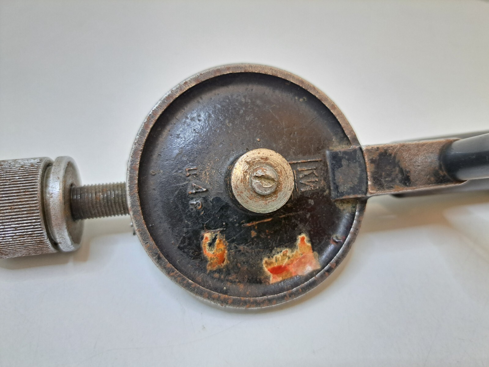 Vintage hand drill USSR hand mechanical tool Made in USSR 1950-60s Working