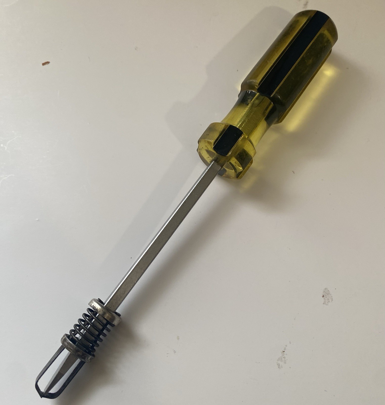 CRESCENT RHINO 7.5″ No. 249-8 Slotted Flat Screwdriver w/ Screw Hold USA Vintage