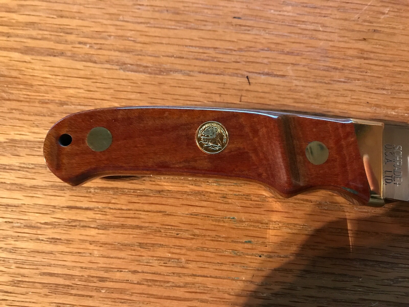 Schrade NORTH AMERICAN HUNTING CLUB KNIFE /w SHEATH Rare Life Member Knife