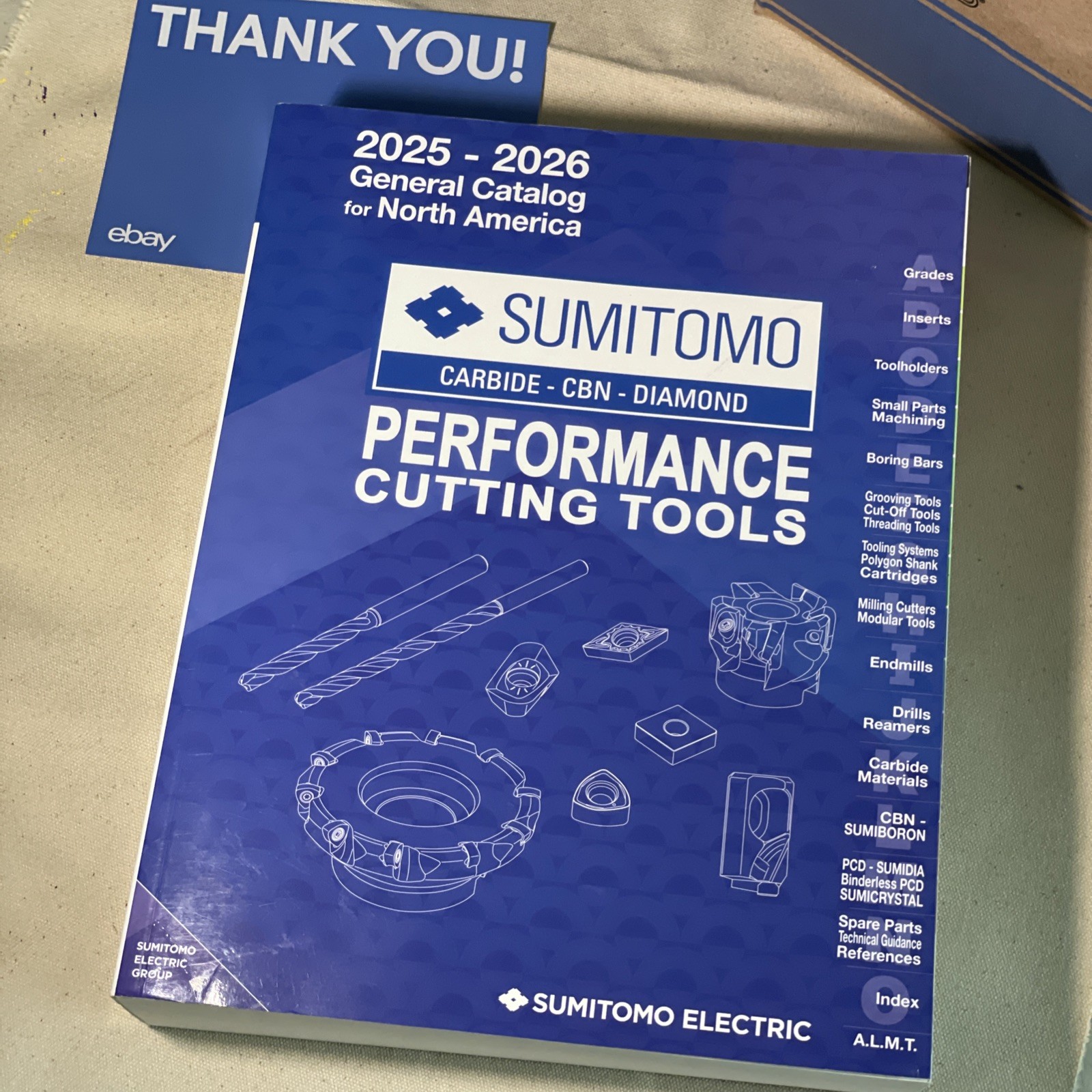 2025 2026 Sumitomo Carbide Diamond Cutting Tools Catalog Book North America
