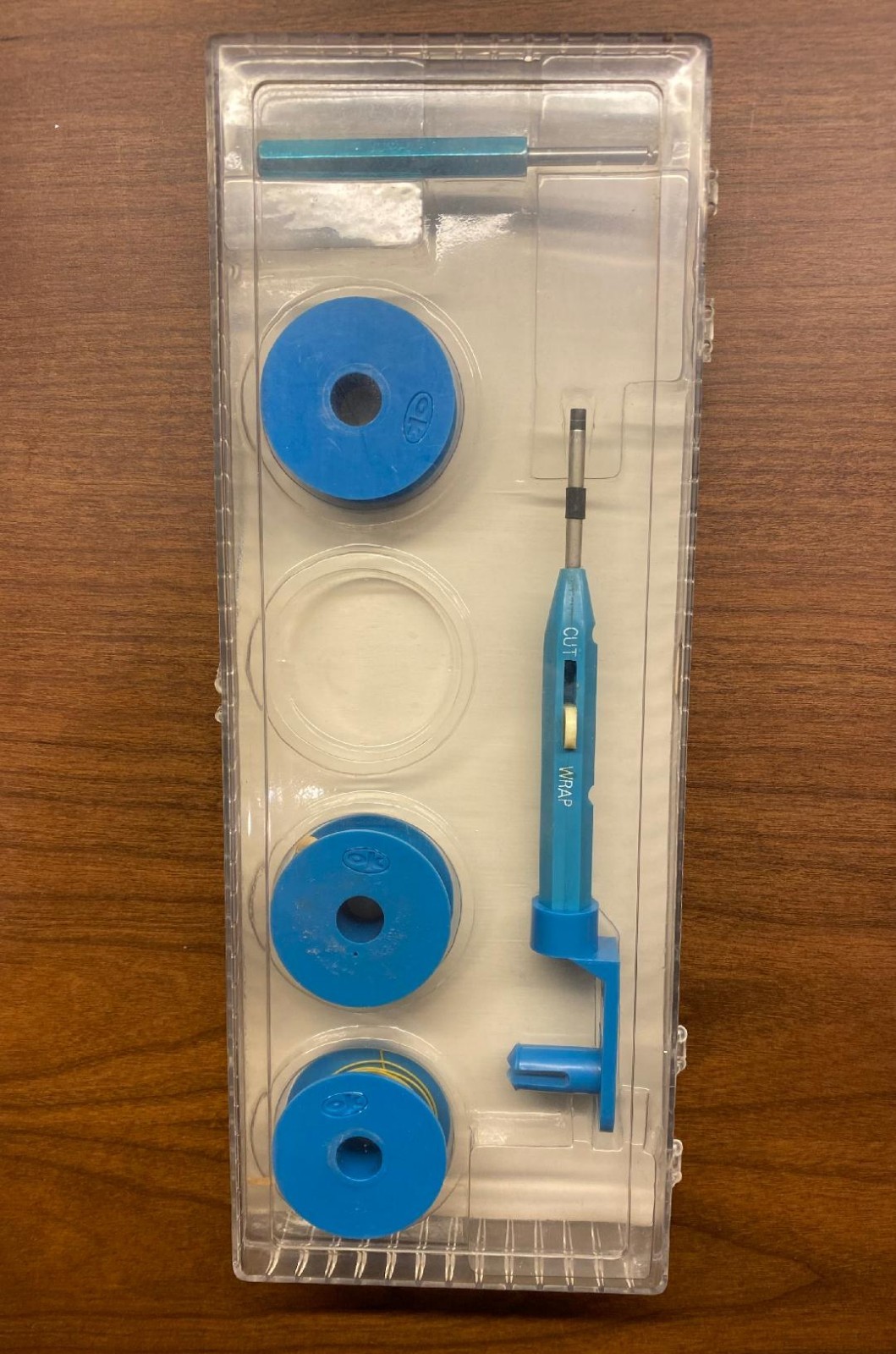 RARE VINTAGE OK INDUSTRIES, INC. “JUST WRAP” INSULATED WIRE WRAPPING TOOL KIT