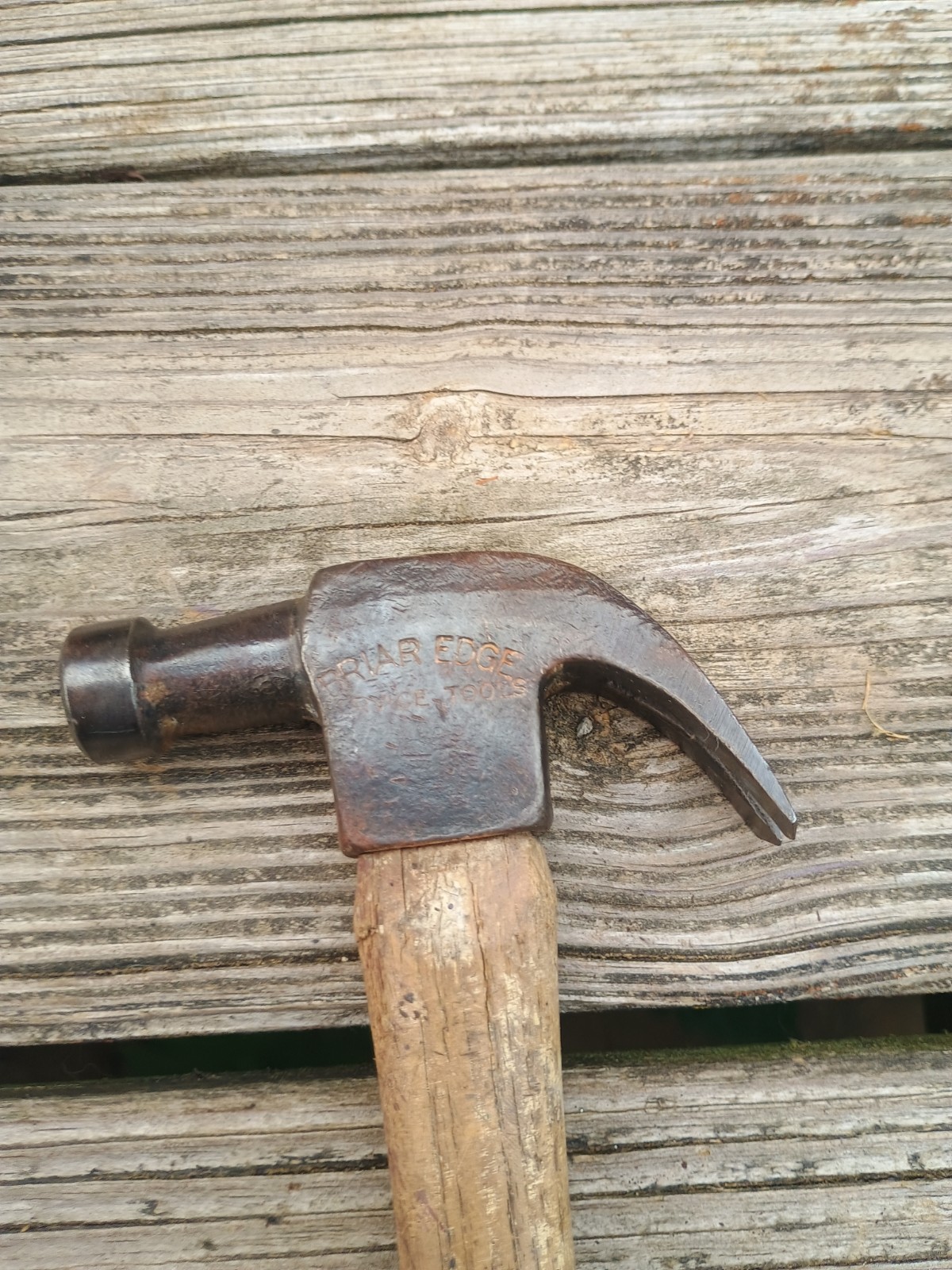 Vintage Briar Edge Service Tools 8oz Claw Hammer Wood Handle