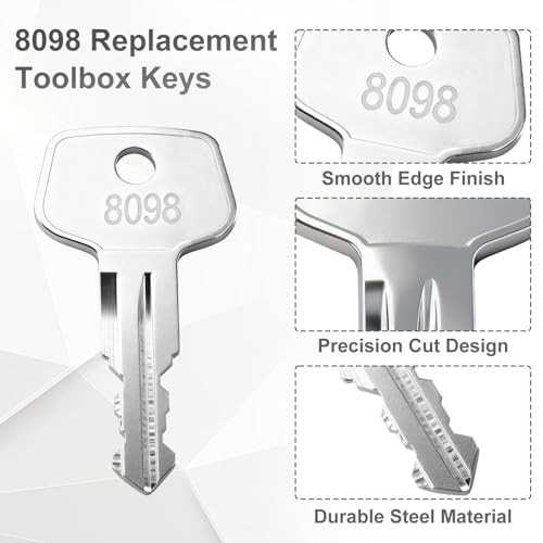 Craftsman Toolbox Replacement Keys, Secure Fit for Kobalt, Husky, Sears, 2 pcs