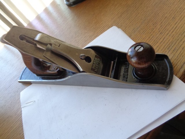 VINTAGE WARDS MASTER 14″L x 2 3/8″W SMOOTH BOTTOM PLANER CLEANED, RUST FREE EXC