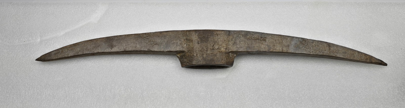 ​Antique Pre-1889 WASHOE No 3 Mining Pickaxe Head Iron City Hubbard Co. Star 21″