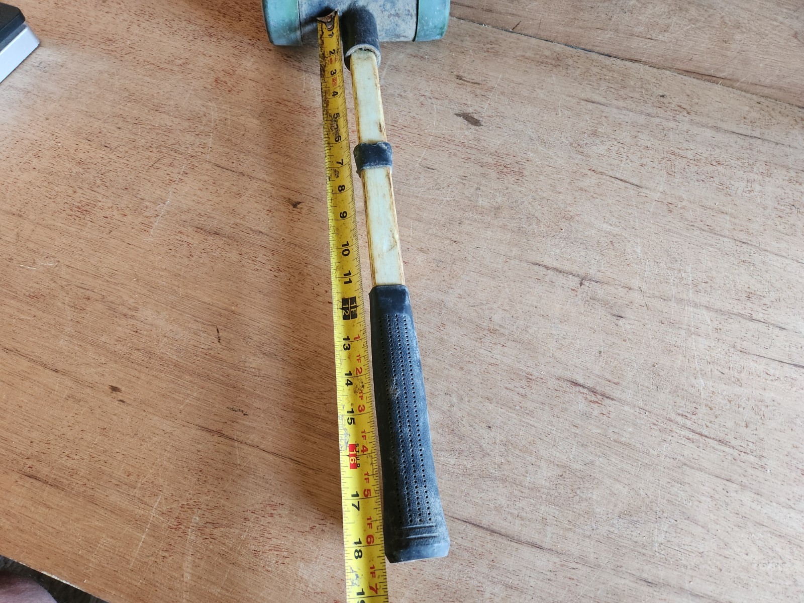 Soft Face Mallet Sledgehammer Rubber Head 18″ Fiberglass Handle 4-3/4″ LBS