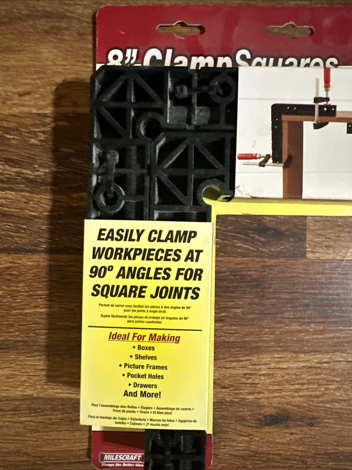 Milescraft 4011 8″ ClampSquares – 90 Degree Corner Clamp, Positioning
