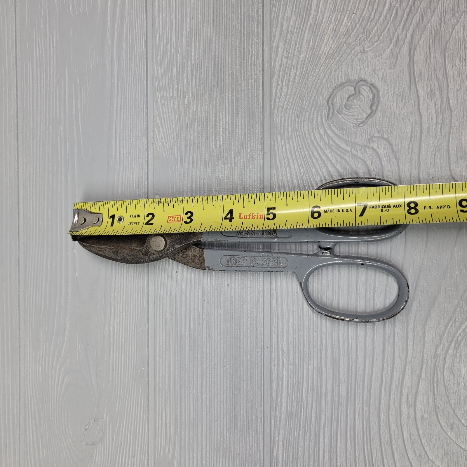 Vintage Tin Snip Shears #A-12 WISS 8″ USA Drop Forged