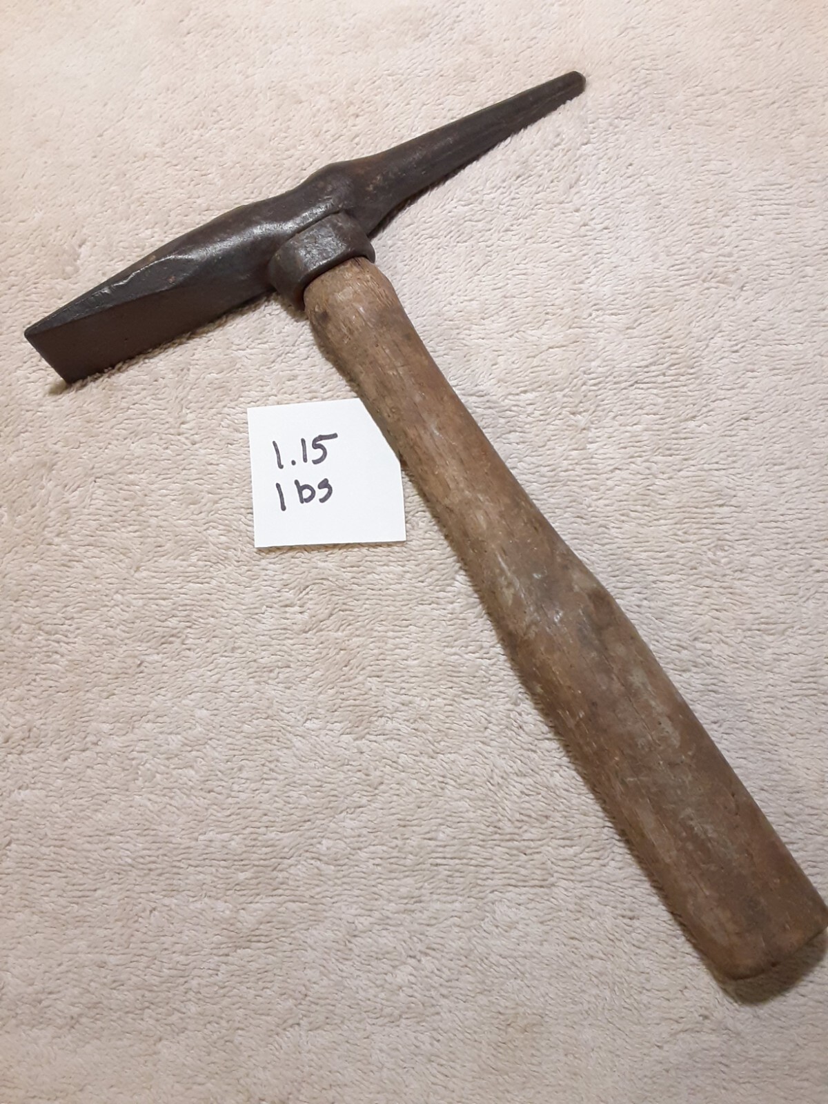 VINTAGE COBLERS HAMMER BLACKSMITH TIN SILVER SMITHING AUTO BODY 1.15 LBS