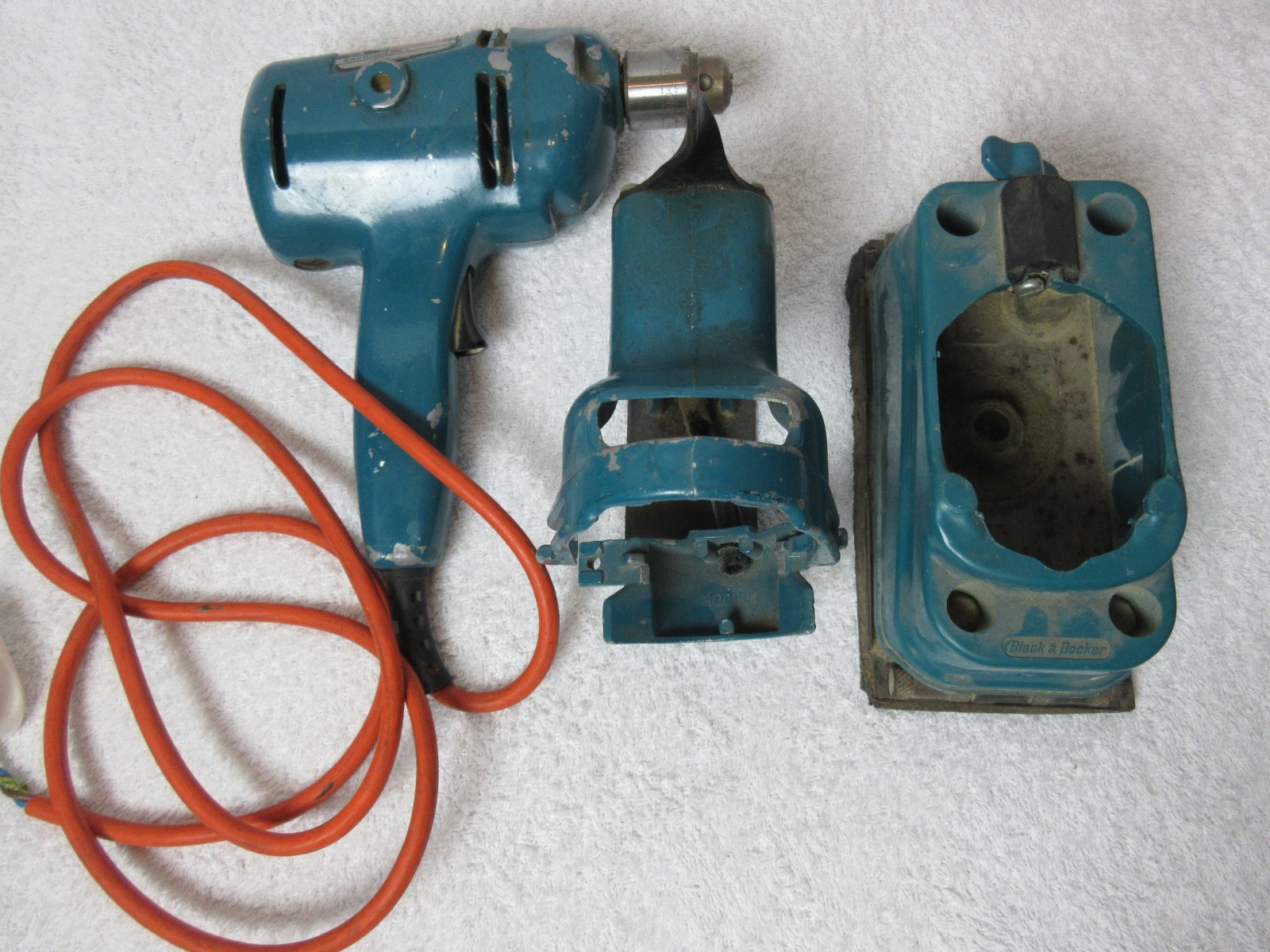 Black and Decker Power Driver with Sander and jigsaw Attachments, Teal Blue