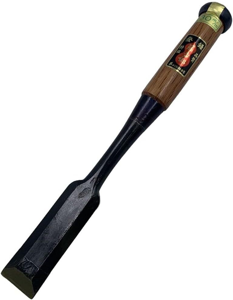 Tokichiro thick chisel red oak handle 3cm for deep and large hole carving