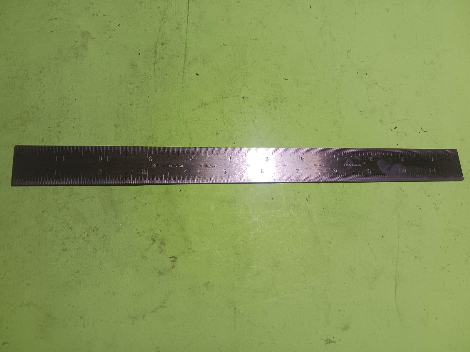 Vintage Millers Falls Combination Square 12″ Blade (only) works great