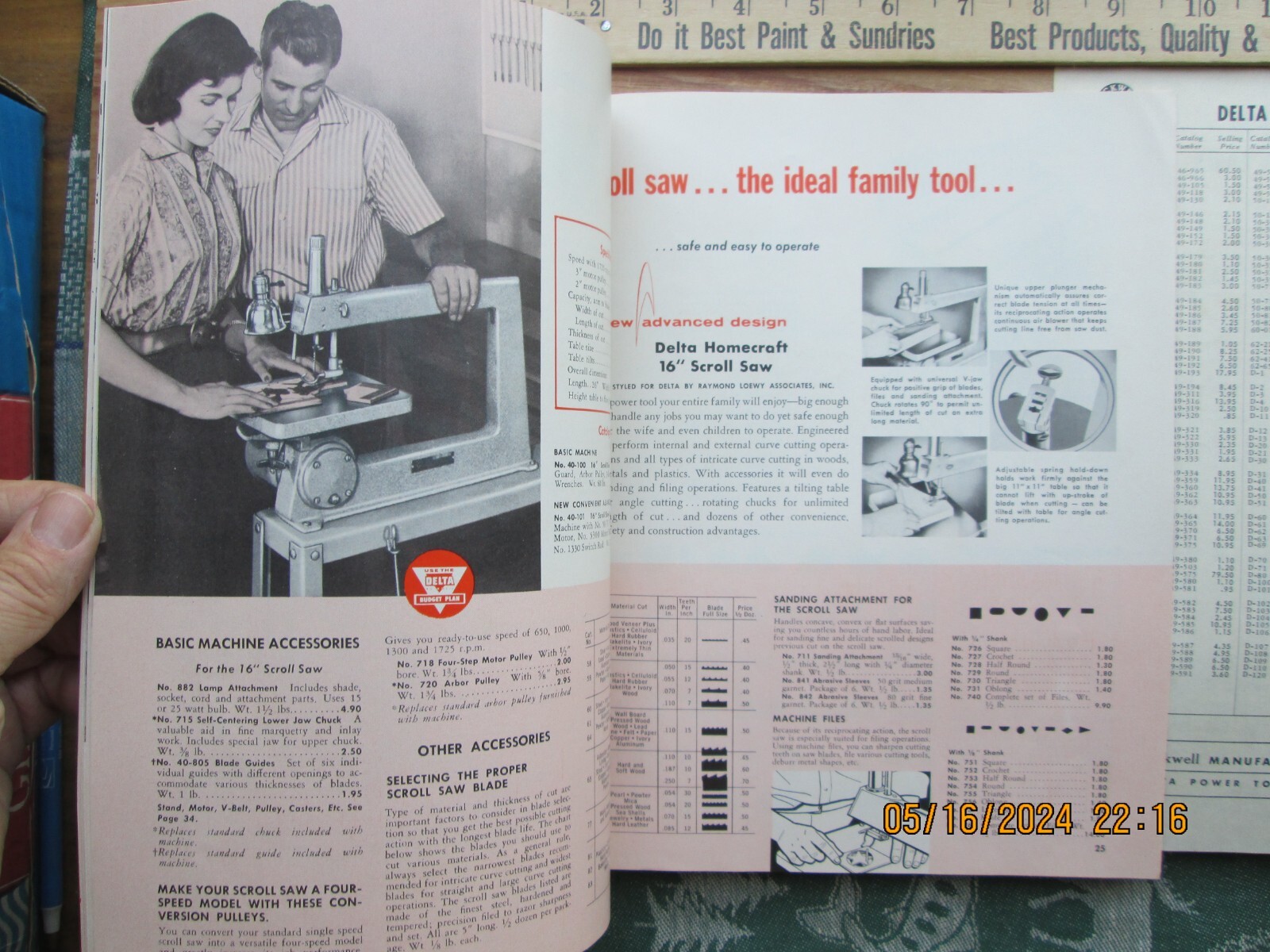 delta Rockwell homecraft power tools catalog 1959