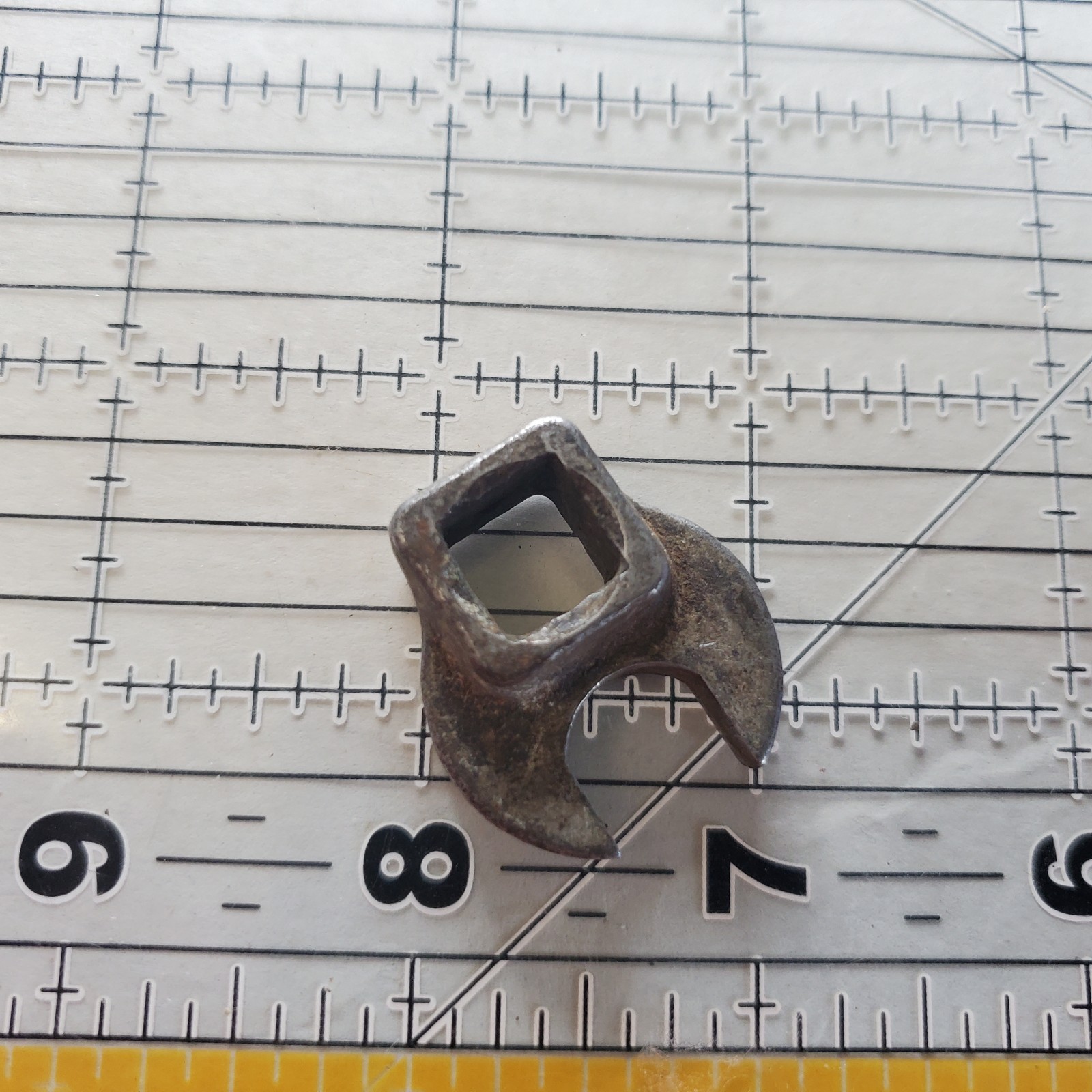 Vintage Plomb 7/16″ X 3/8″ Crow Foot Wrench Boeing Air Craft War Contract K21502