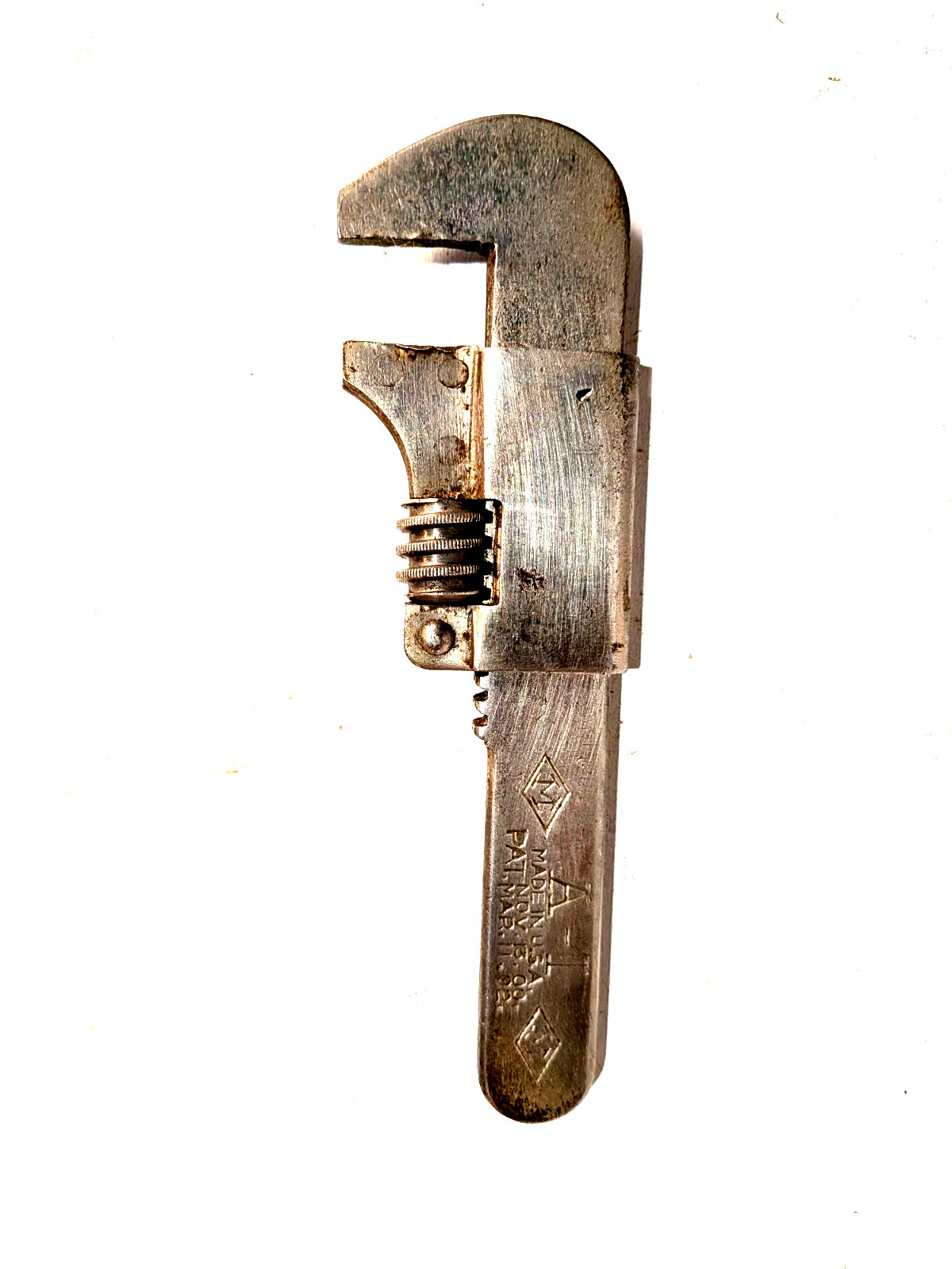 Vintage DIAMOND LOGO Bicycle Monkey Wrench Mossberg A-I, 5-1/2″ Made in USA