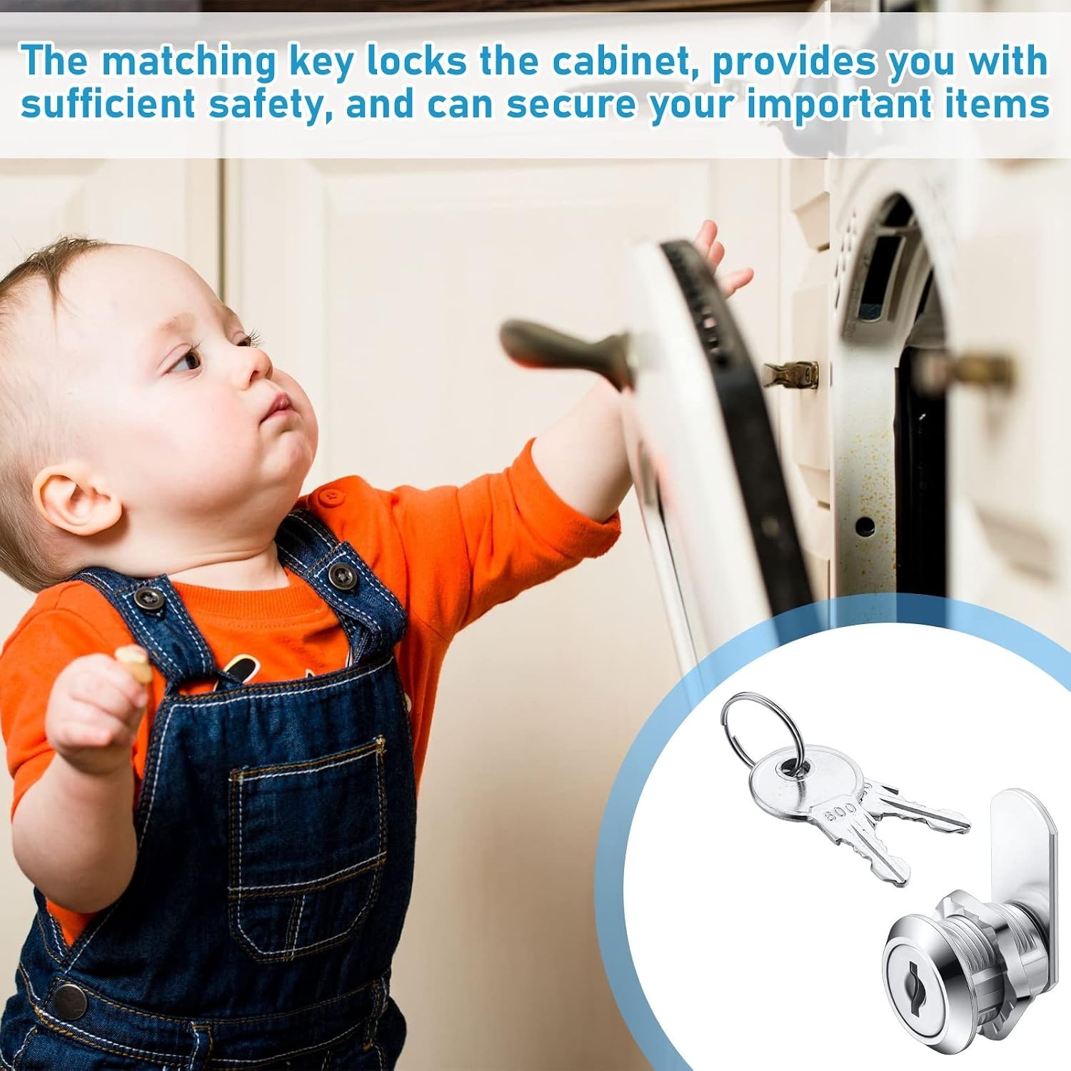 24 Pc Replacement Locks for Cabinets – Zinc Alloy