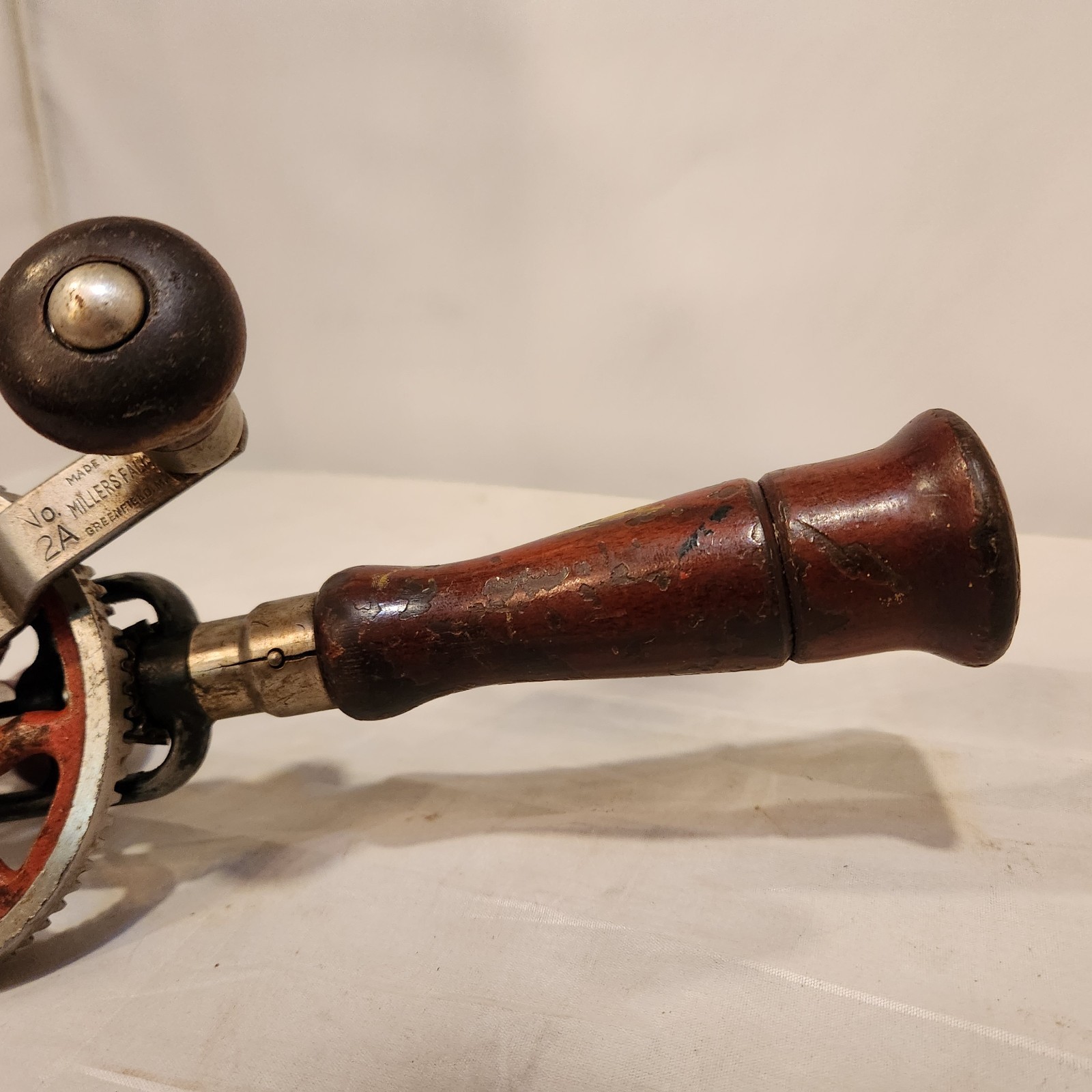 Vintage Millers Falls Co Model No #2A Hand Drill Crank Egg Beater Style