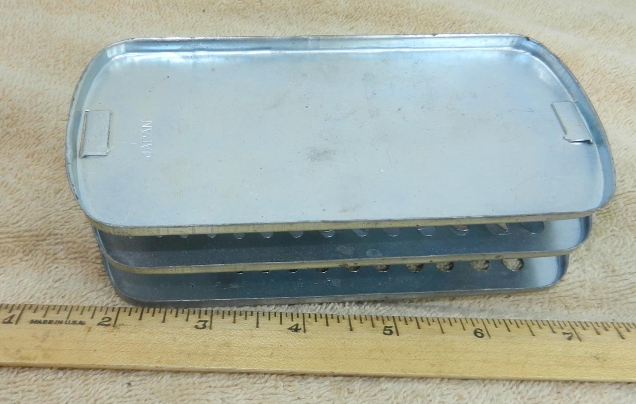 Vintage Drill Bit Index Metal Stand Holder Holds 29 !