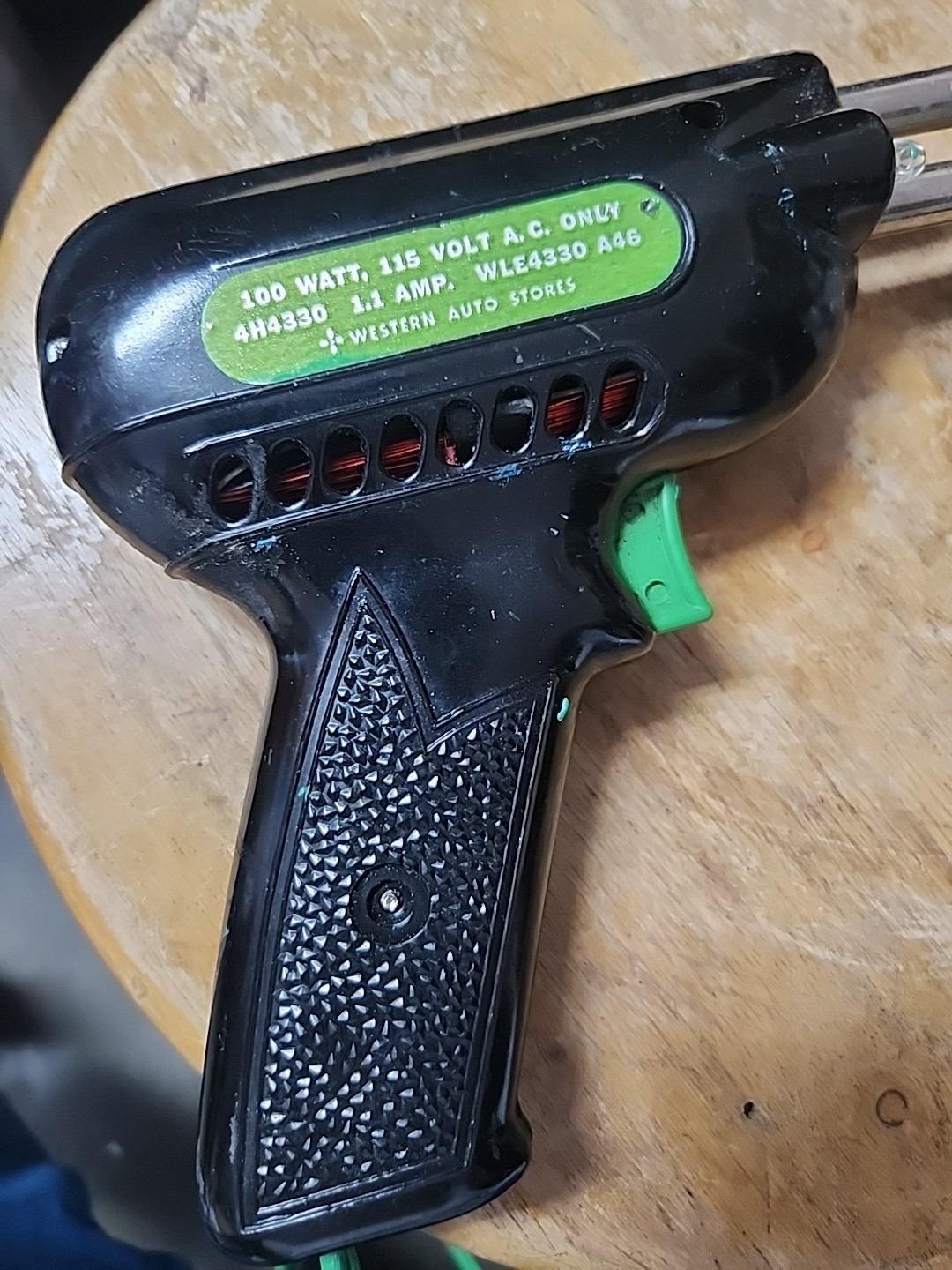 VINTAGE WIZARD WESTERN AUTO STORES SOLDERING GUN 100 WATT 115 VOLT A.C.