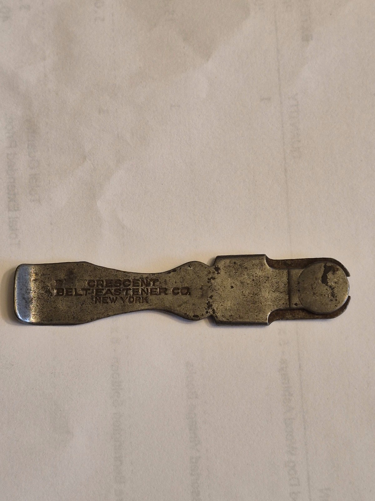 Antique Cresant Belt Fastener CO Alligator Wrench Multi Tool Vintage 1915-1930