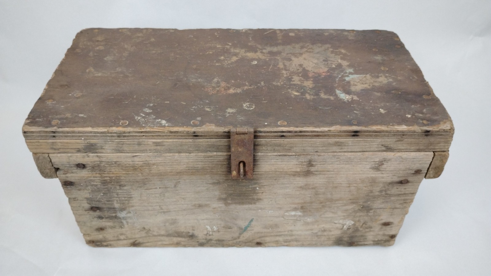 Handmade Tool Box Wooden Lockable Chest 19x9x9″ Storage Rustic