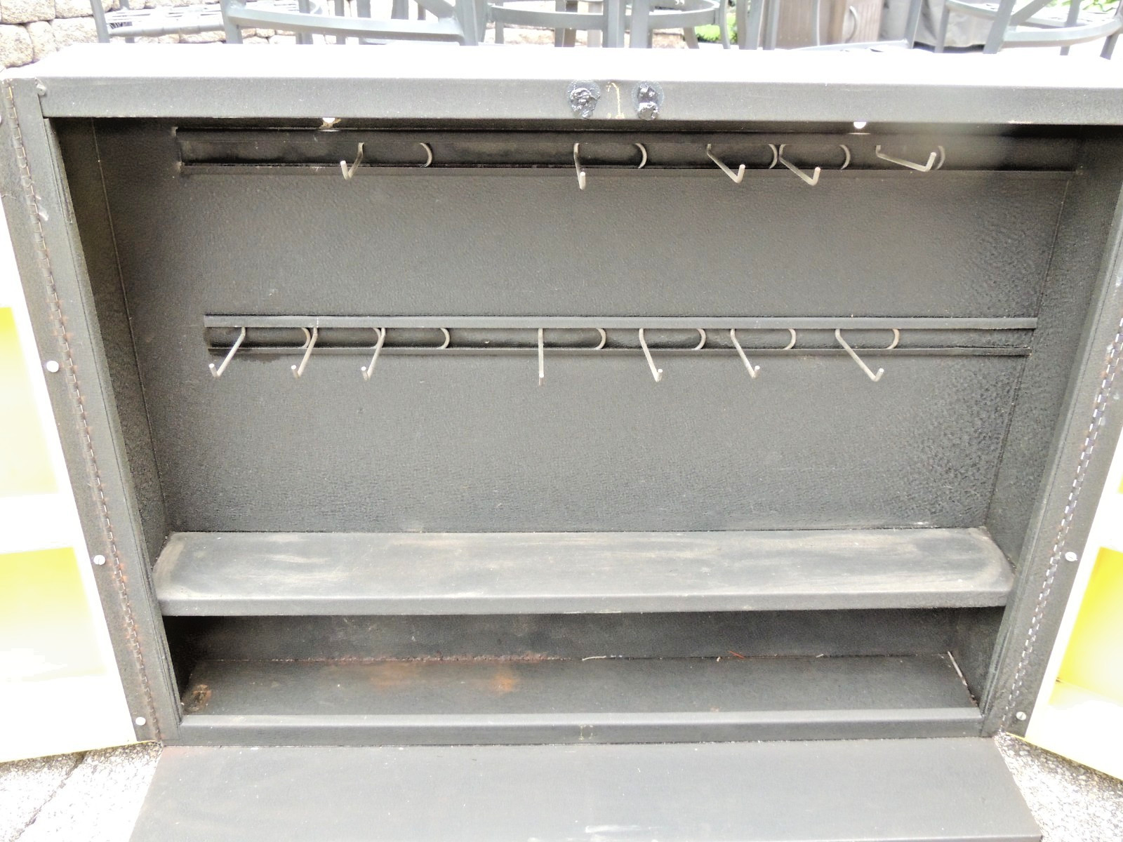 Vintage Bosch Germany Metal “Imported Car Parts Center” Cabinet, 30″ x 24″