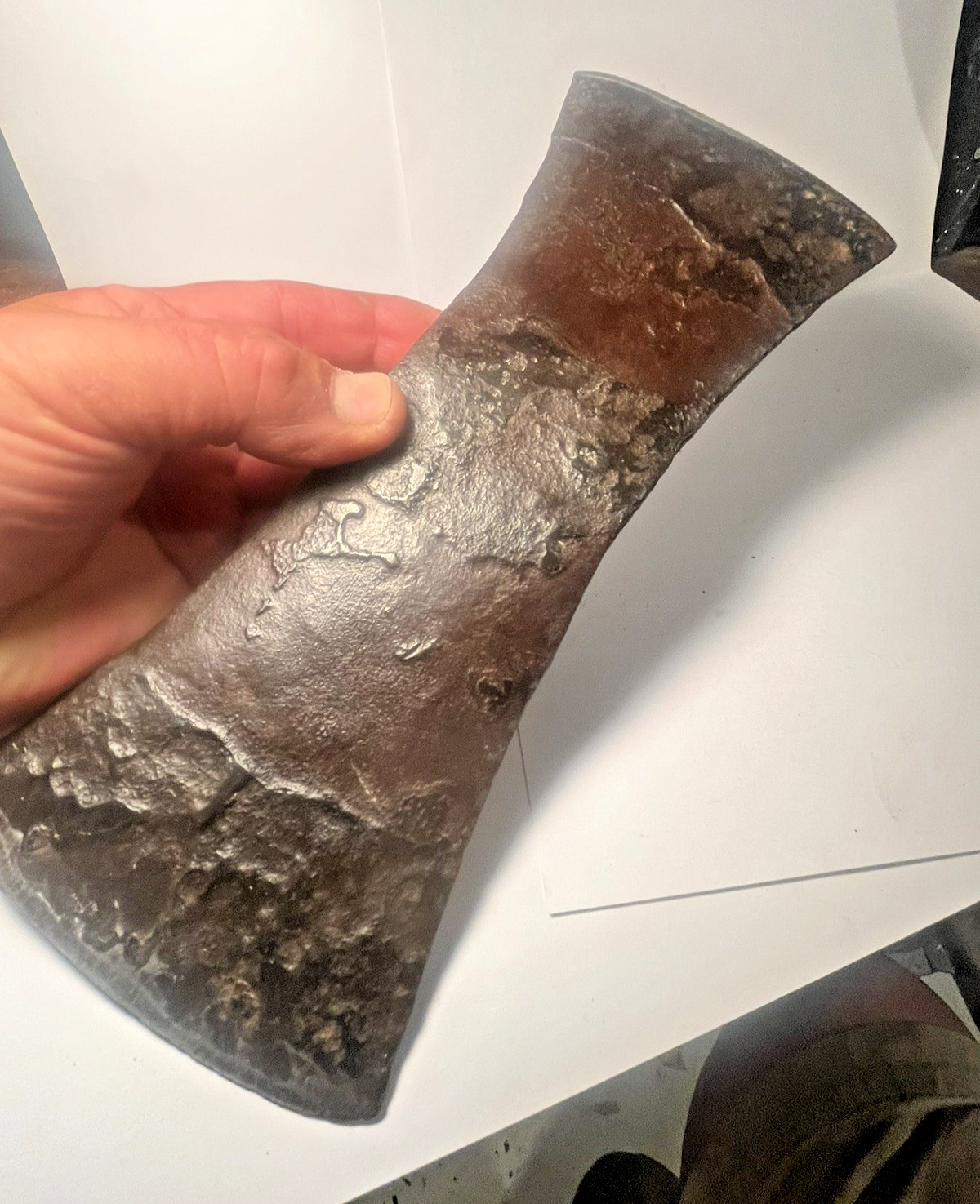 Antique Puget Sound WA. Logging Timber Felling Chemical Double Edge Axe Bit 11″