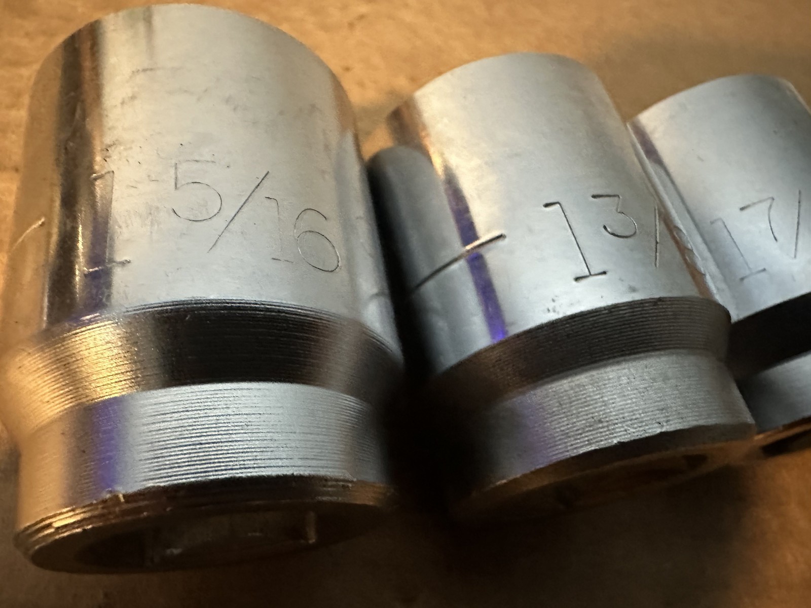 CRAFTSMAN 4 PC 3/4″ DRIVE 12 POINT SOCKETS 1-5/16″, 1-3/8″, 1-7/16″ & 1-1/2″ USA