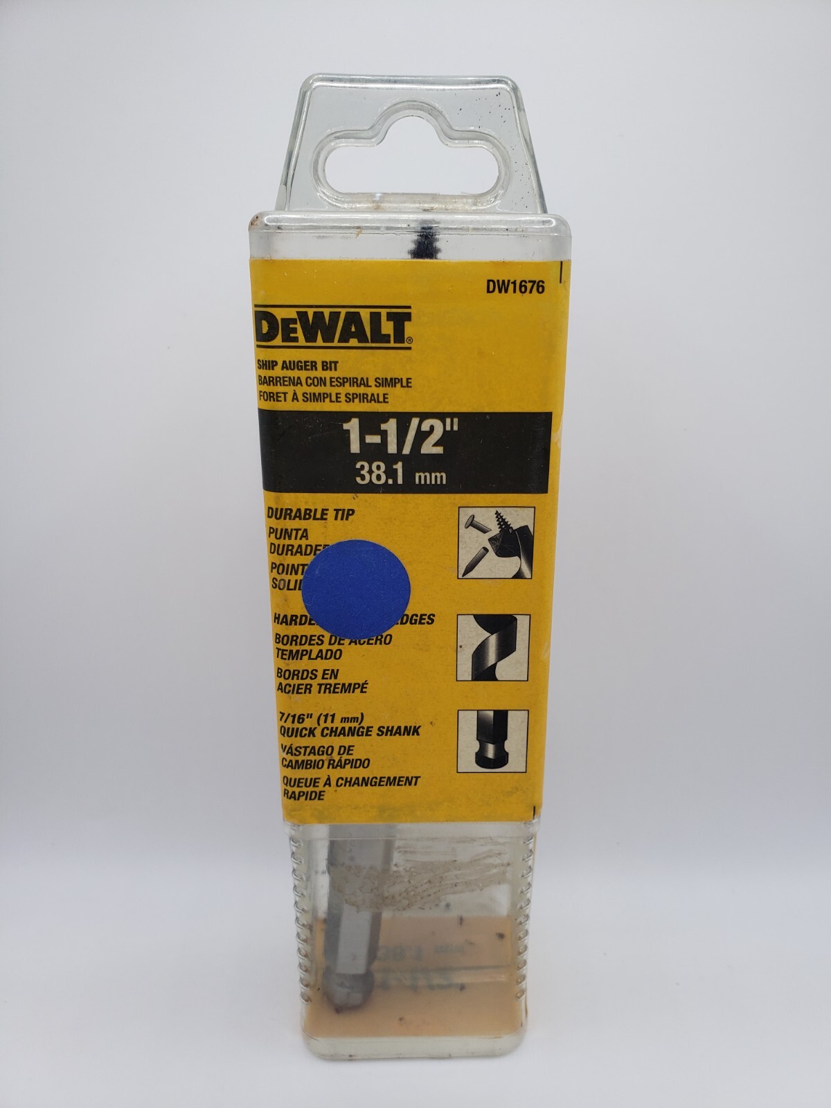 1-1/2 Inch Auger Utility Drill Bit / Wood & Metal 1.5 or 1-1/2″ DW1676