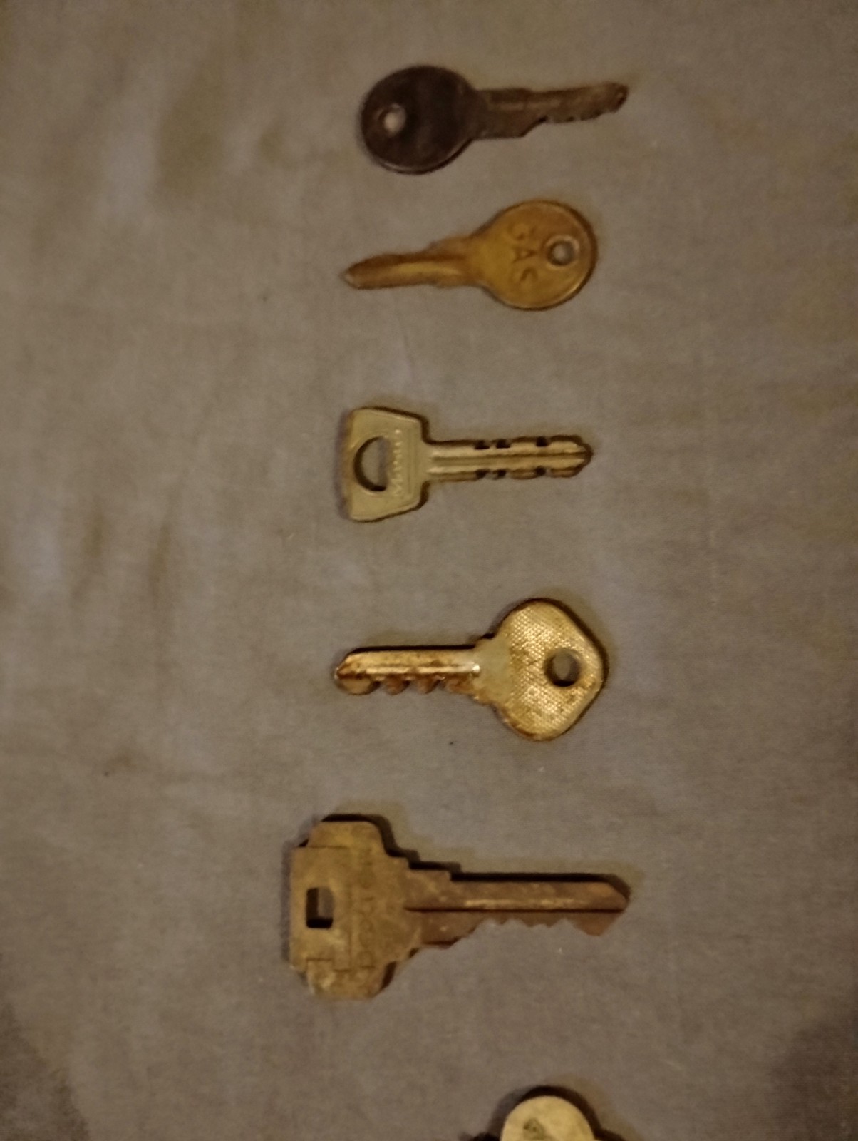 Taylor Skeleton Key And Other Vintage Key Lot