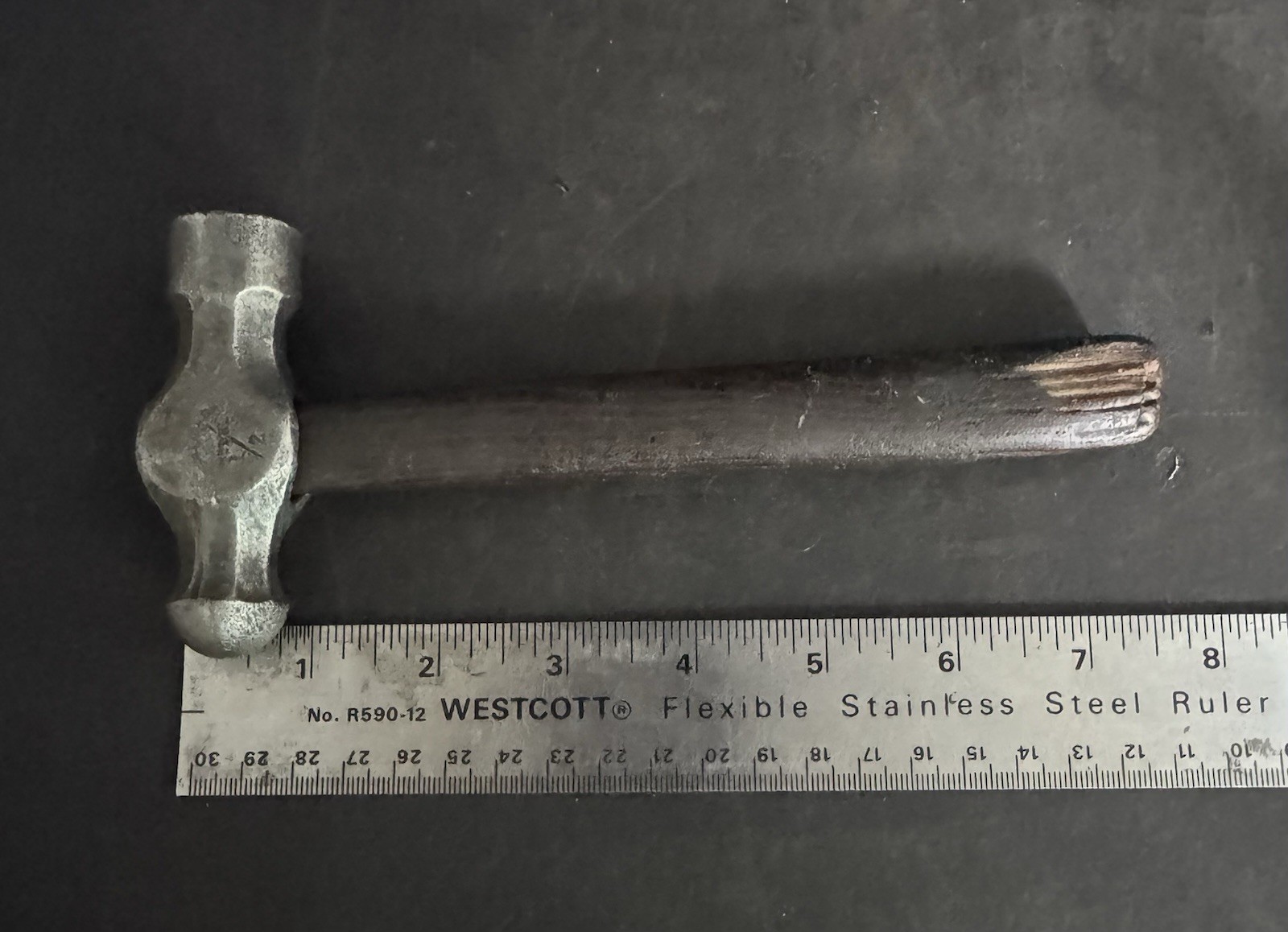 Vintage Small Ball Peen Hammer Overall Weight 10 Ounces/ L 7.75”