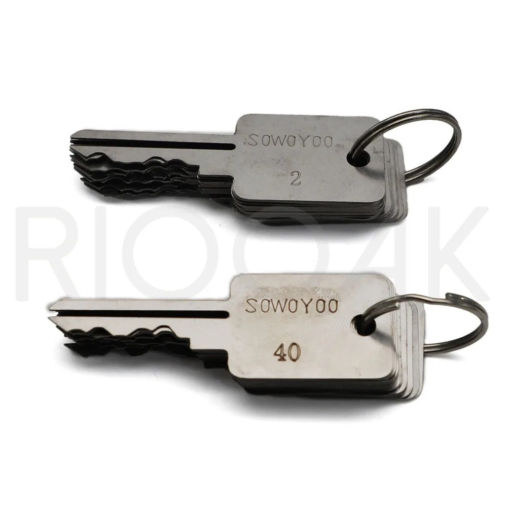 48 In 1 Locksmith Tools Lock Keys Set For Bull Head S Groove Lock