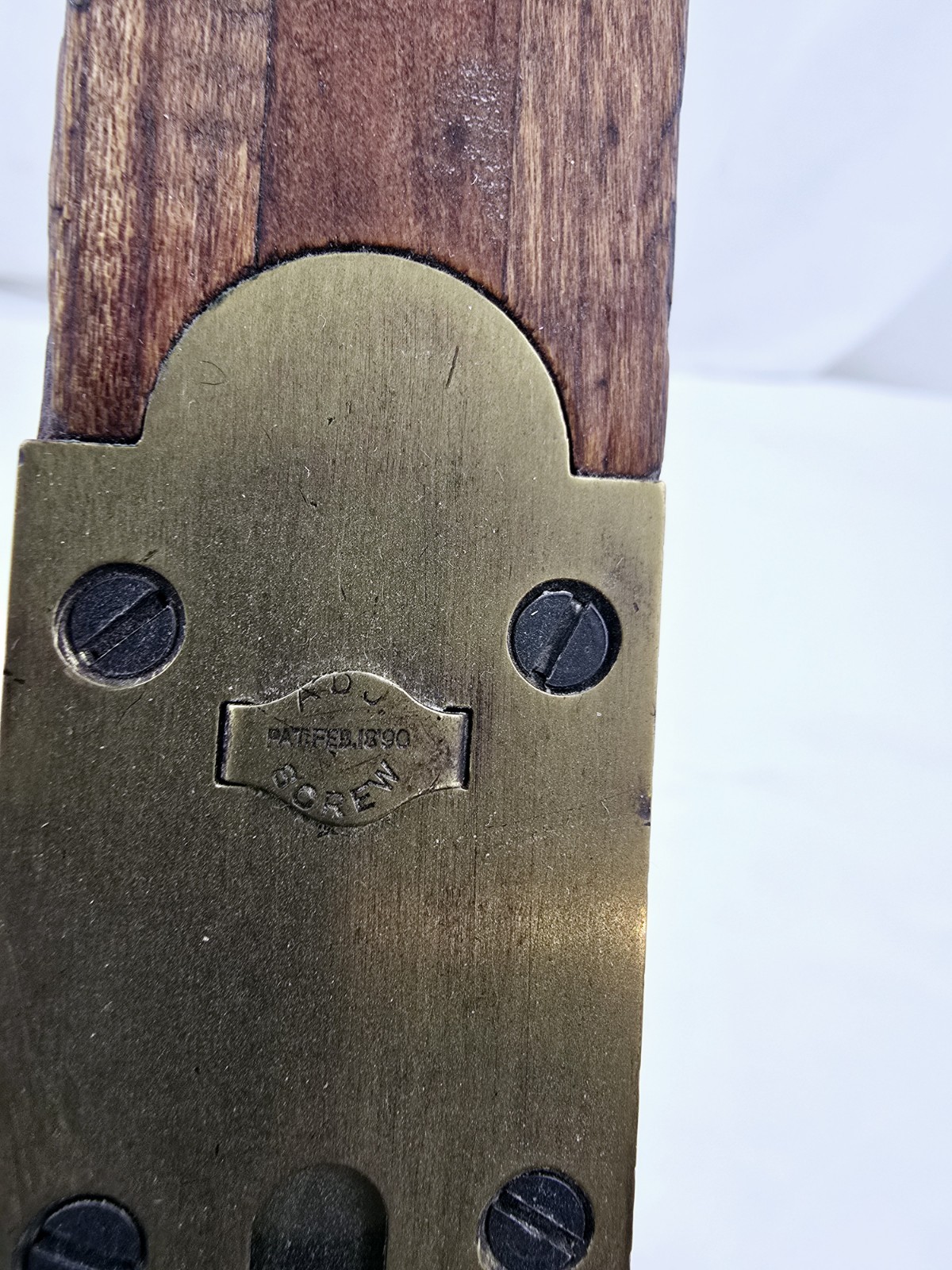 Antique Stanley Rule & Level 26″ Adjustable Wood & Brass Level 1896